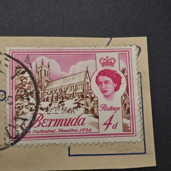 Vintage Bermuda Postage Stamps Set Winston Churchill St. Peters Church LI3059 - Picture 4 of 5